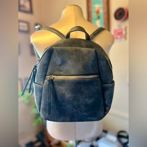 NWT Women’s Isabelle Adjustable Vegan Leather Backpack with Silk Leopard Lining